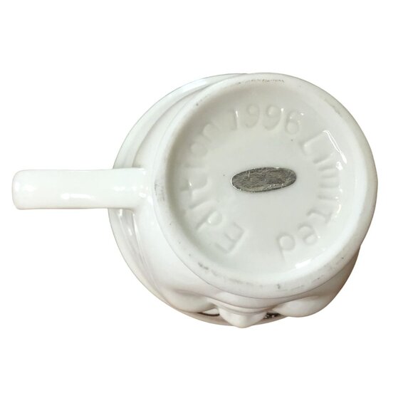 BAILEYS Yum Face Mug Winking Man Vintage 1996 Limited Edition Green Bow Tie 3" - Picture 2 of 5